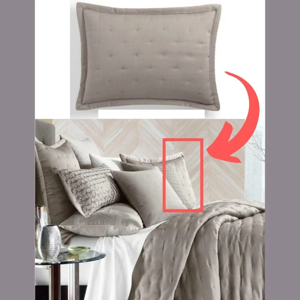 NIB‎ Hotel Collection Honeycomb Trellis Quilted (1) Standard Sham
